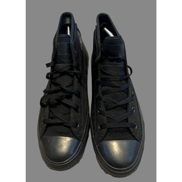 MEN'S SIZE 12- CONVERSE CHUCK TAYLOR All Star, Mid-top, Black| 155489C - Picture 2 of 10